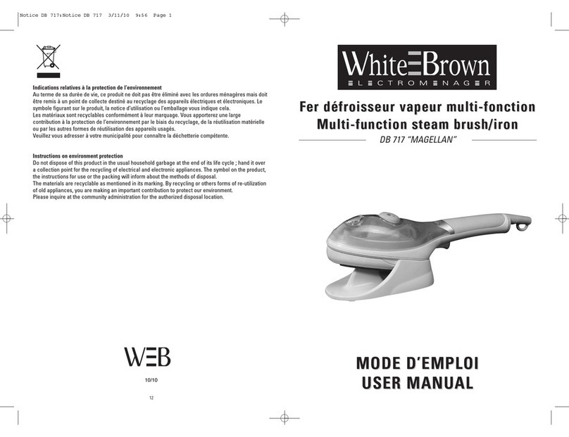 White and Brown DB 717 “MAGELLAN” user manual