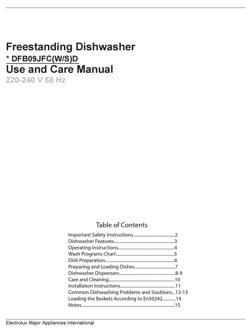 Electrolux DFB09JFCWD User manual