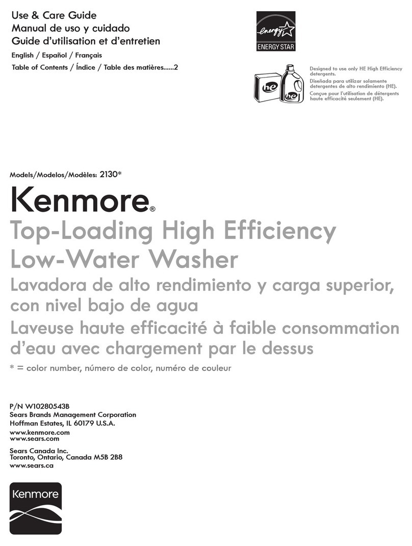 Kenmore 2130 User manual