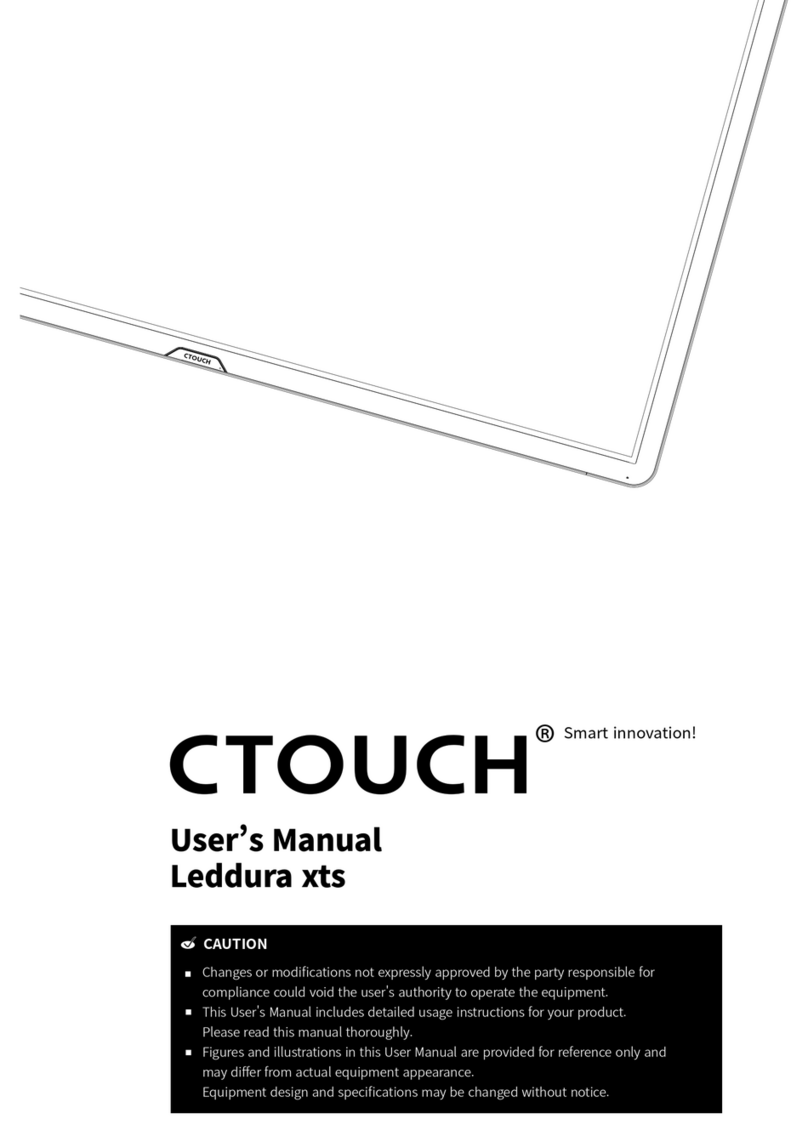 Ctouch Leddura xts User manual Ctouch Leddura xts User manual