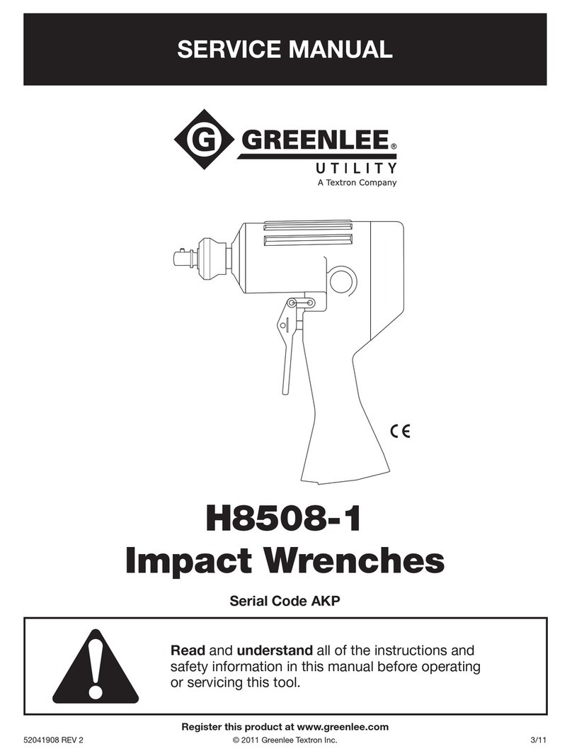 Greenlee H8508-1 Service manual