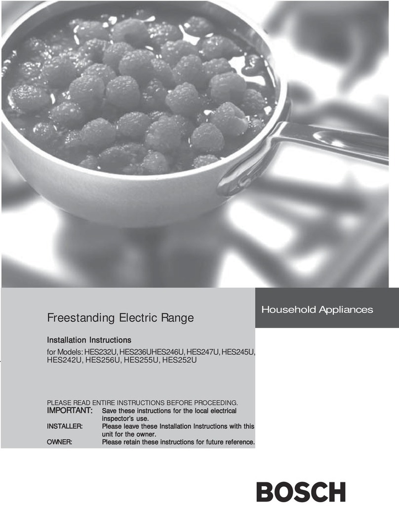 Bosch HES232U User manual