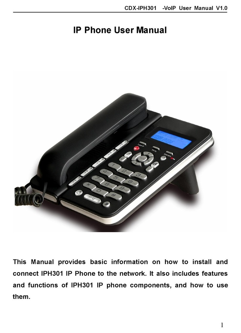 Excelltel CDX-IPH301 user manual