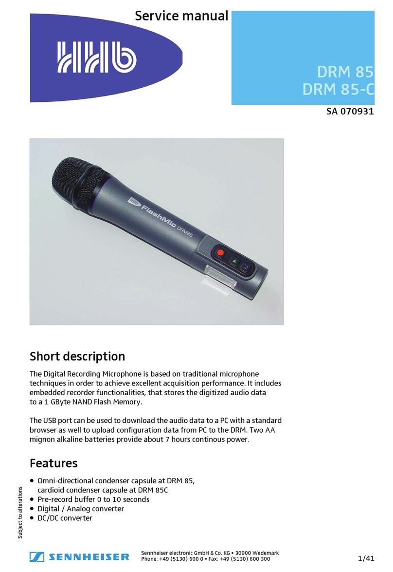 Sennheiser DRM 85 Service manual