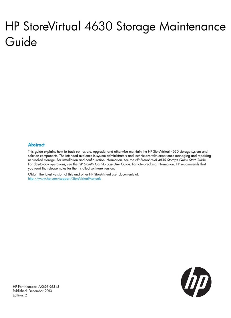 HP StoreVirtual 4630 Operating manual