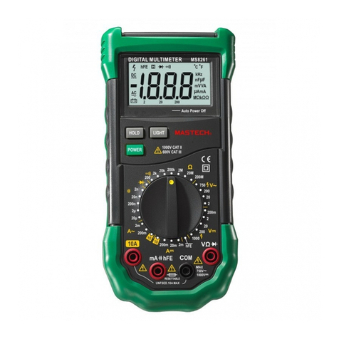 Mastech ms8261 Operator's instruction manual