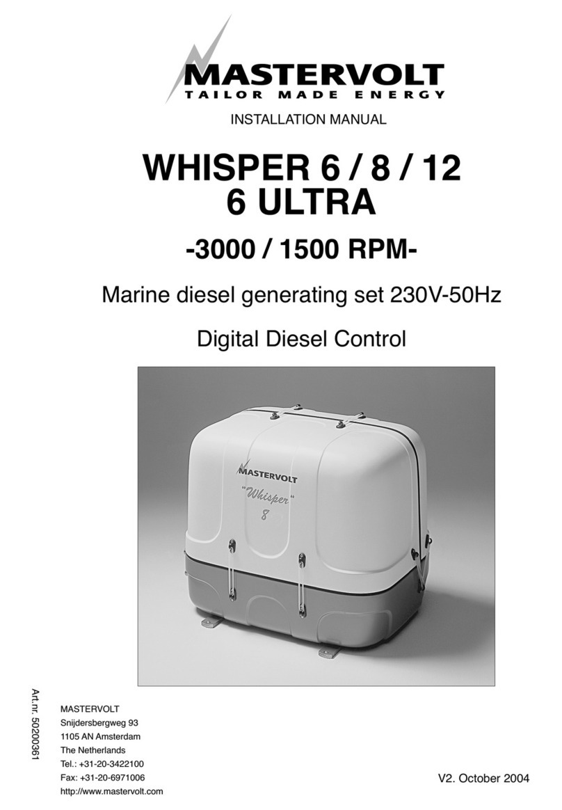 Mastervolt Whisper 6 installation manual Mastervolt Whisper 6 installation manual