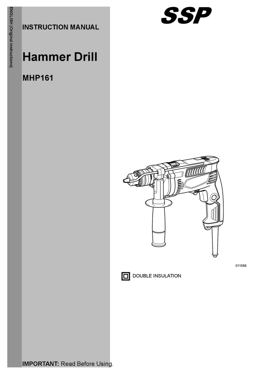 SSP MHP161 instruction manual