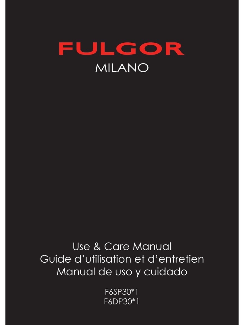 FULGOR F6SP30*1 series Use & care manual