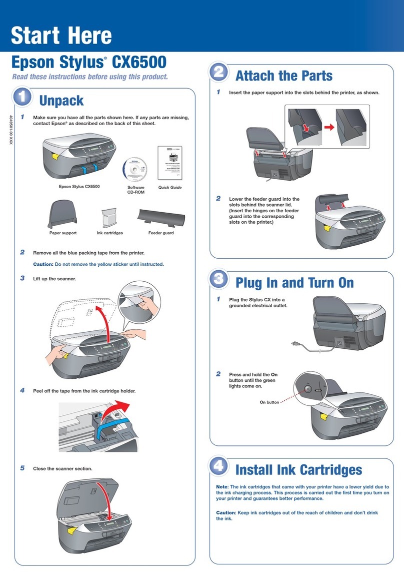 Epson Stylus CX6500 Instruction Manual