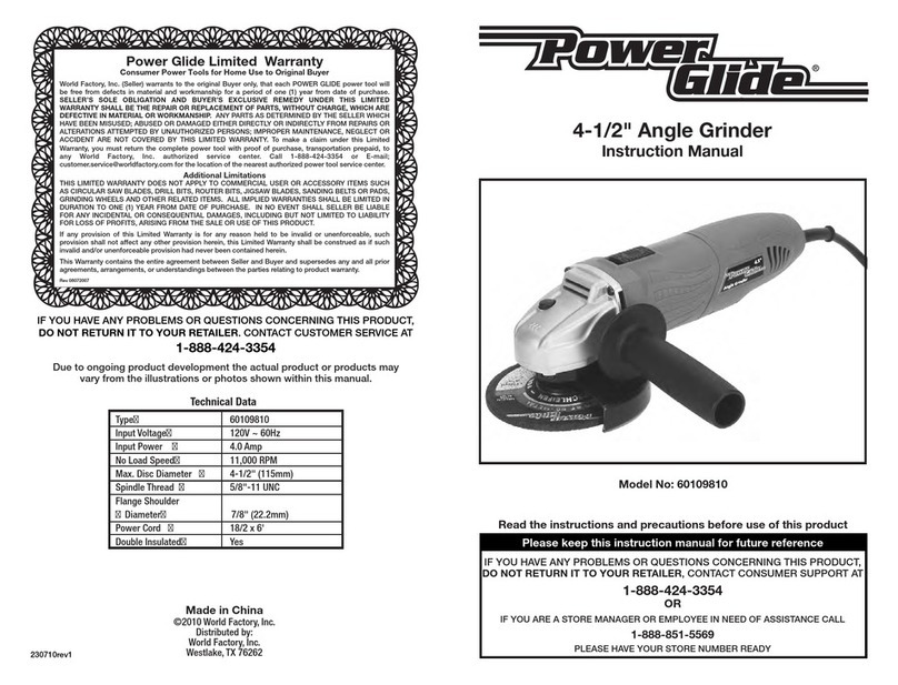 Power Glide 60109810 User manual