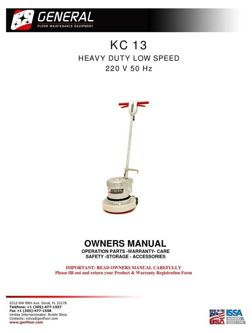 General KC 13 owner's manual