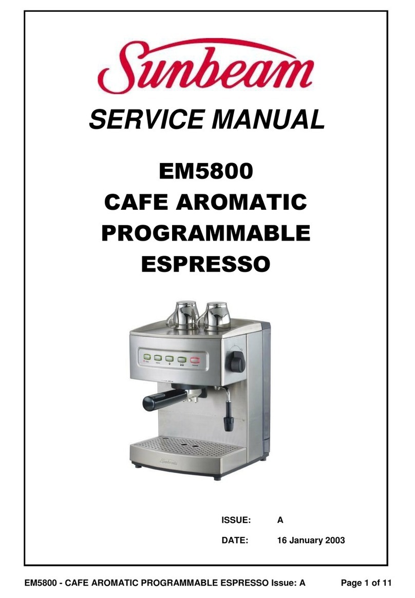 Sunbeam EM5800 Service manual