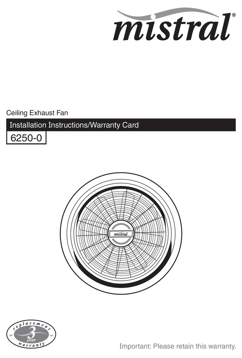 Mistral 6250-0 Parts list manual