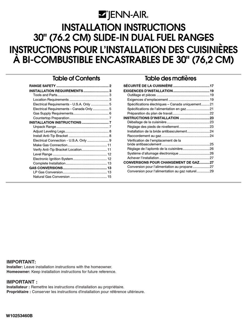 Jenn-Air JDS8850CDB installation instructions