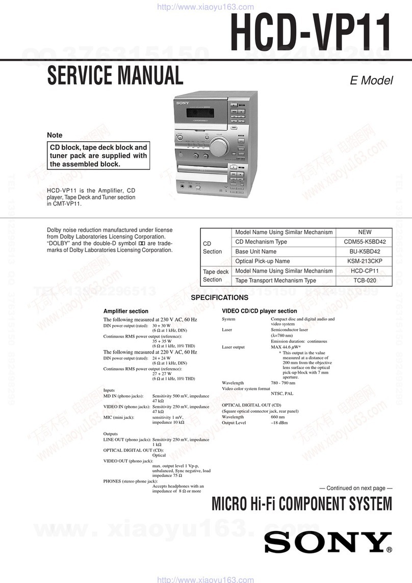 Sony HCD-VP11 Service manual