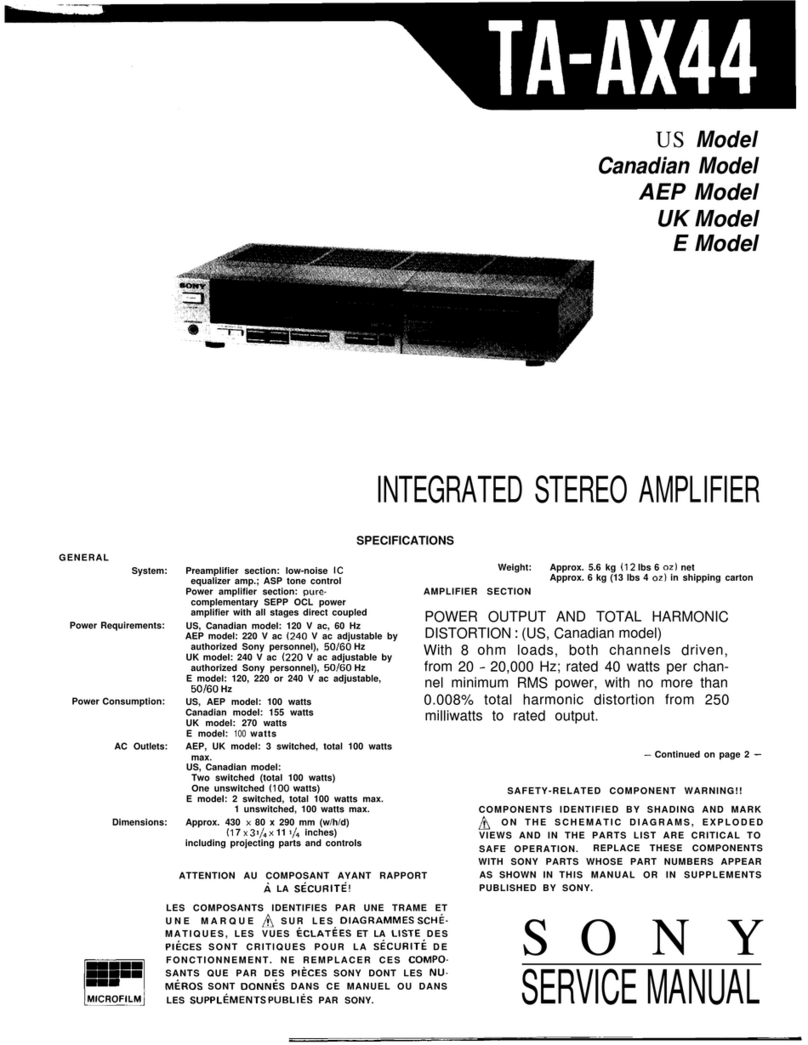 Sony ta-ax44 Service manual