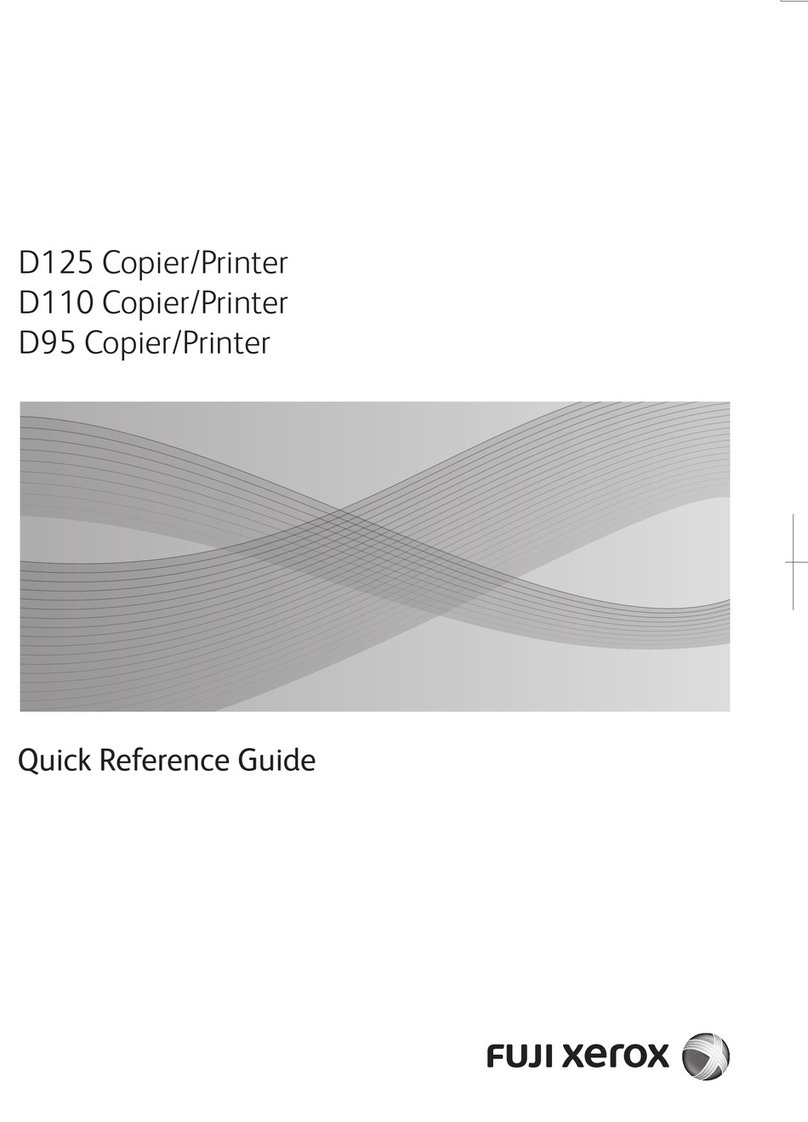 Fuji Xerox D125 User manual Fuji Xerox D125 User manual