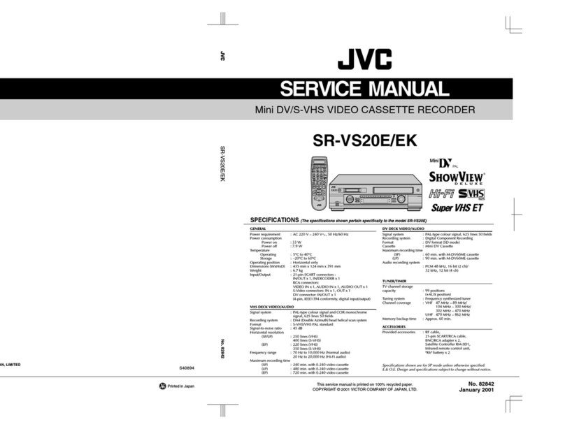 JVC SR-VS20E User manual JVC SR-VS20E User manual