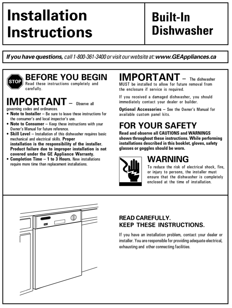 GE GSD1807 User manual