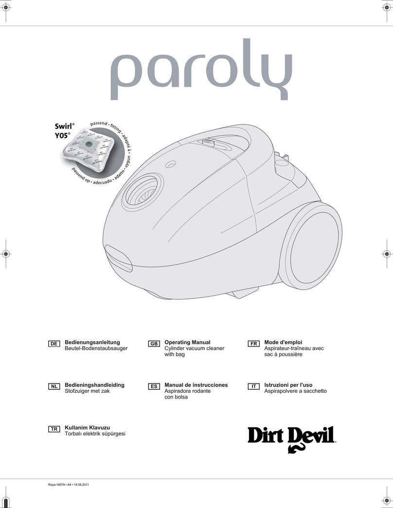 Dirt Devil paroly operating manual