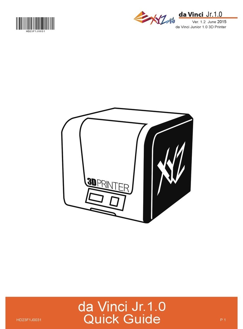 XYZ Printing da Vinci Jr.1.0 User manual