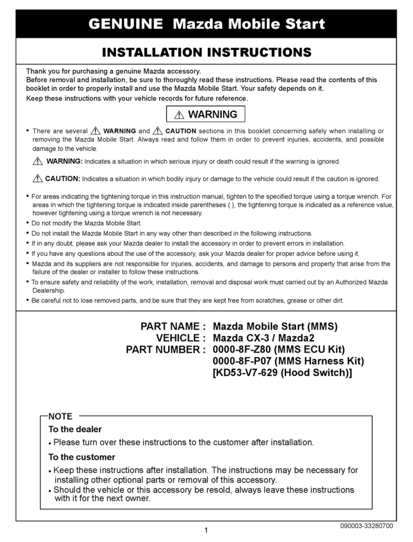Mazda 0000-8F-Z80 User manual
