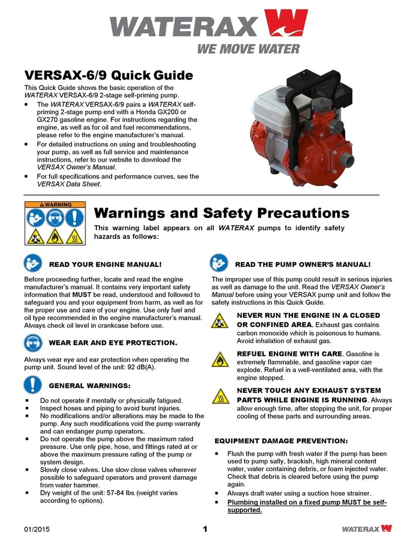 Waterax VERSAX-6/9 quick start guide