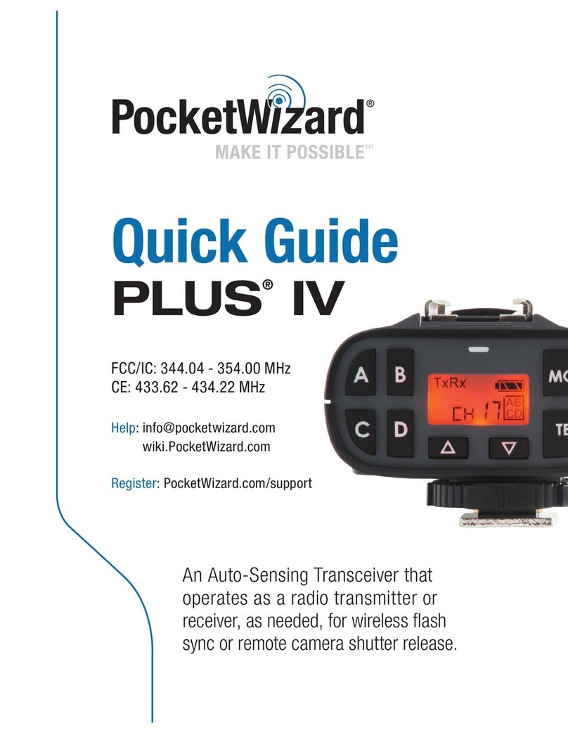 Pocket Wizard Plus IV User manual Pocket Wizard Plus IV User manual