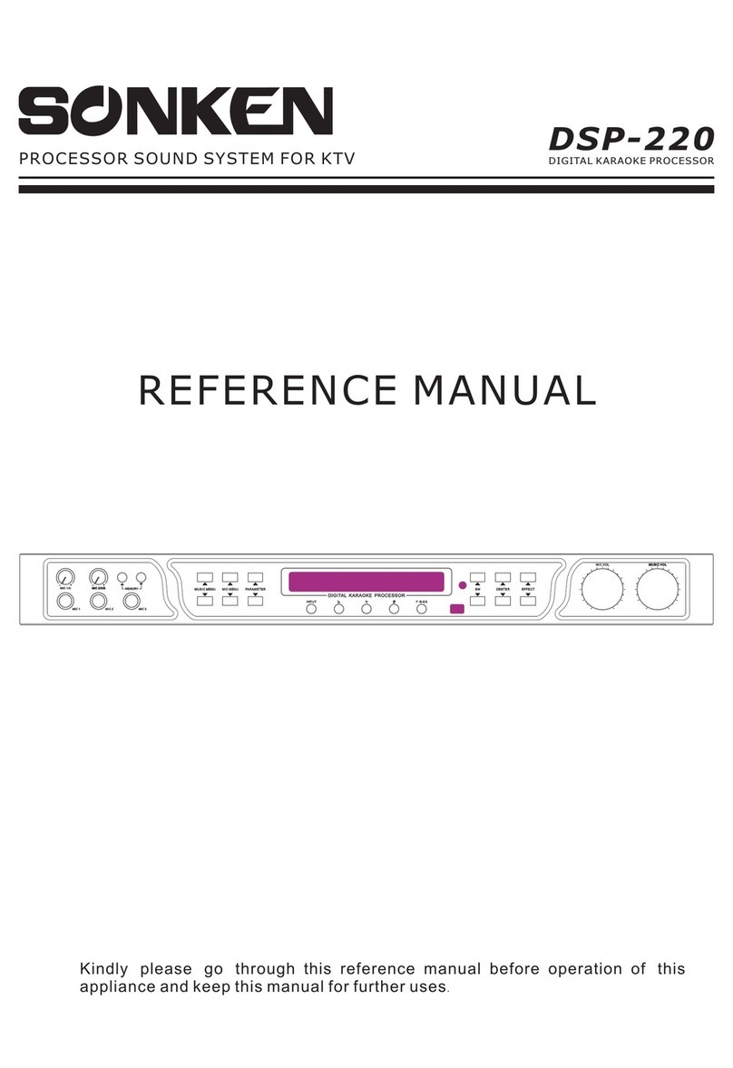 Sonken DSP-220 Reference manual