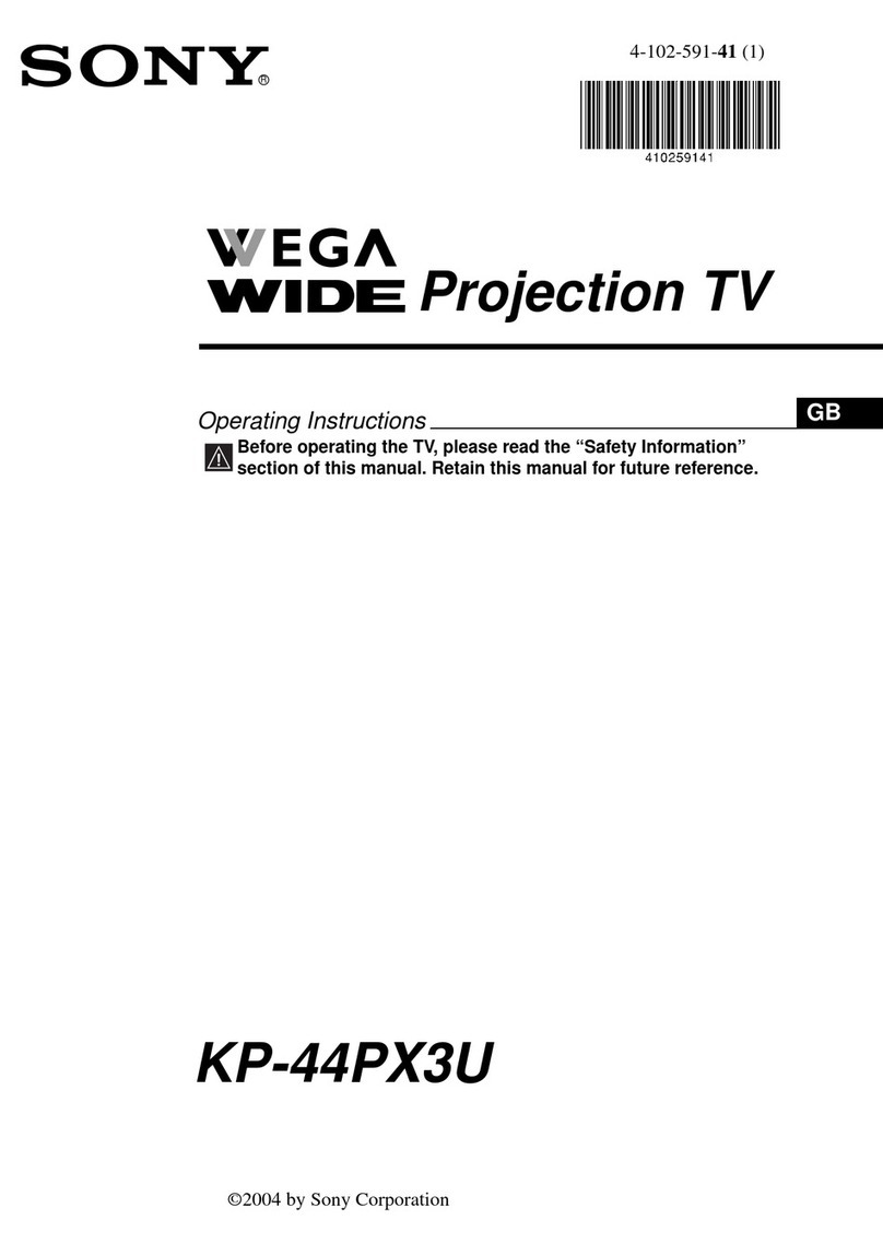 Sony KP-44PX3U operating instructions
