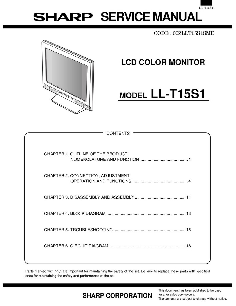 Sharp LL-T15S1 - 15" LCD Monitor User manual