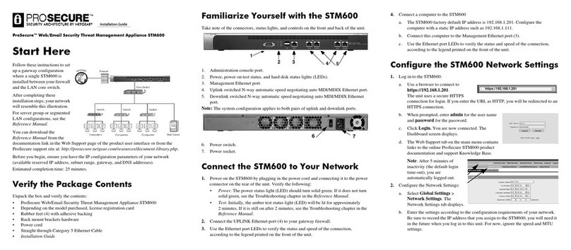 ProSecure STM600 installation guide