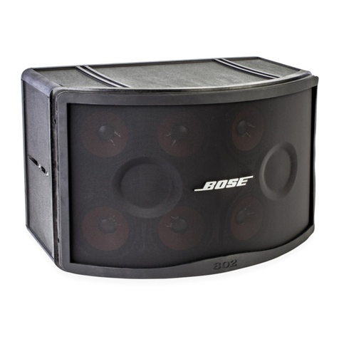 Bose 802 User manual