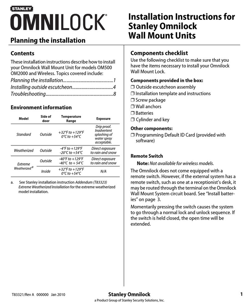 Stanley Omnilock OM500 User manual