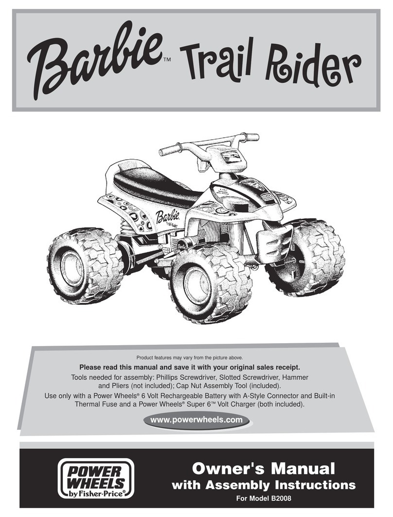 Power Wheels Barbie owner's manual