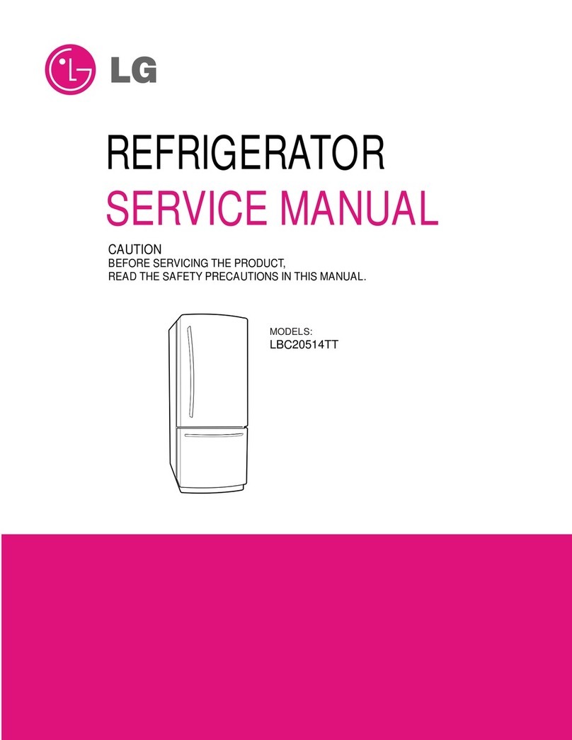 LG LBC20514TT - Titanium 19.7 cu. ft. Bottom Freezer Refrigerator... User manual
