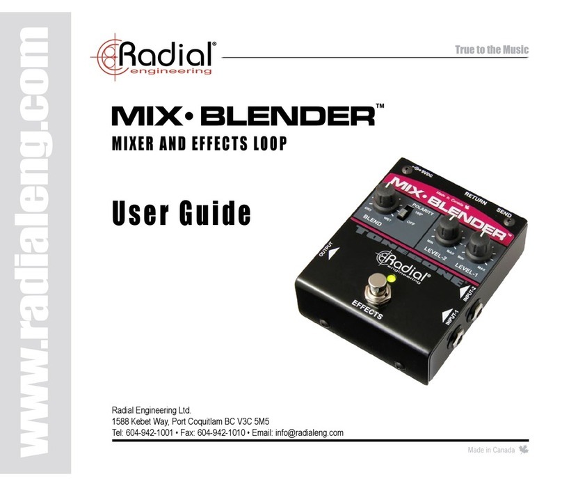 Radial Engineering MIX-BLENDER user guide