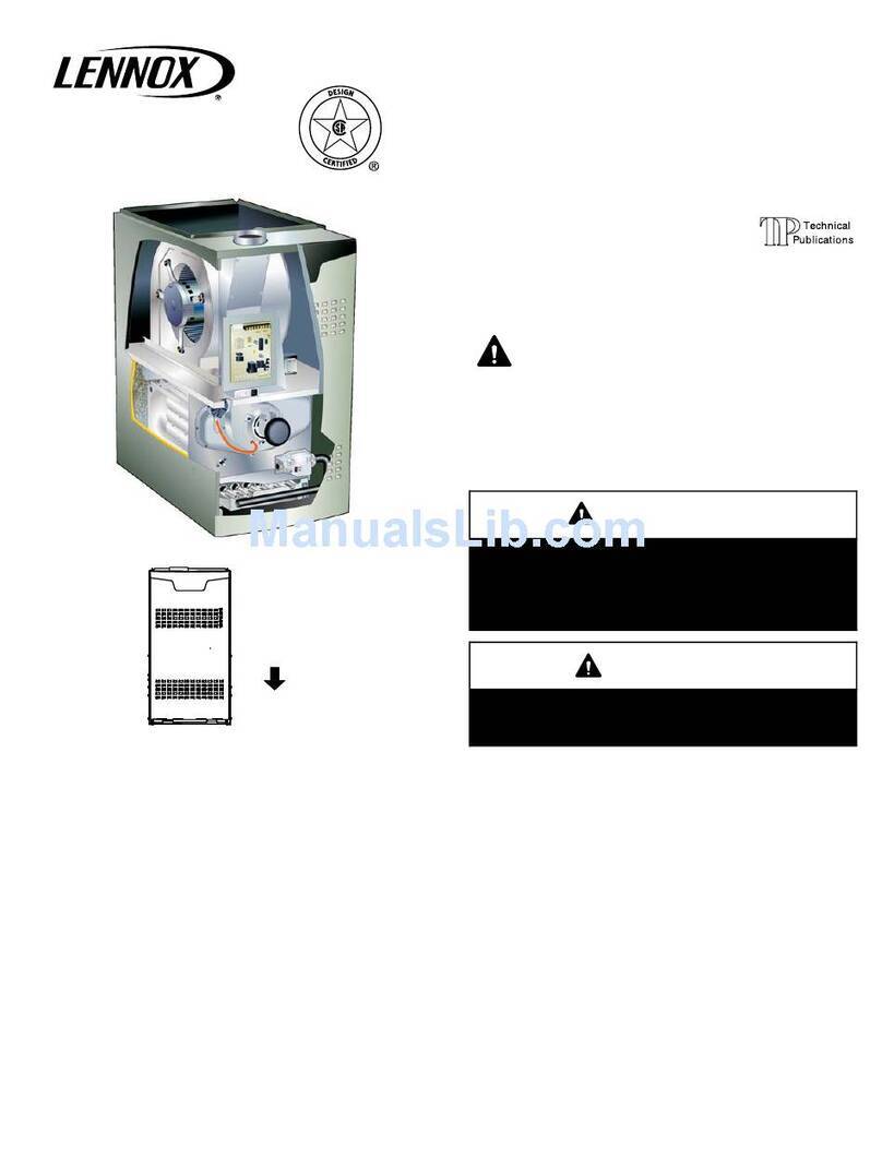 Lennox EL180DFE Series User manual Lennox EL180DFE Series User manual