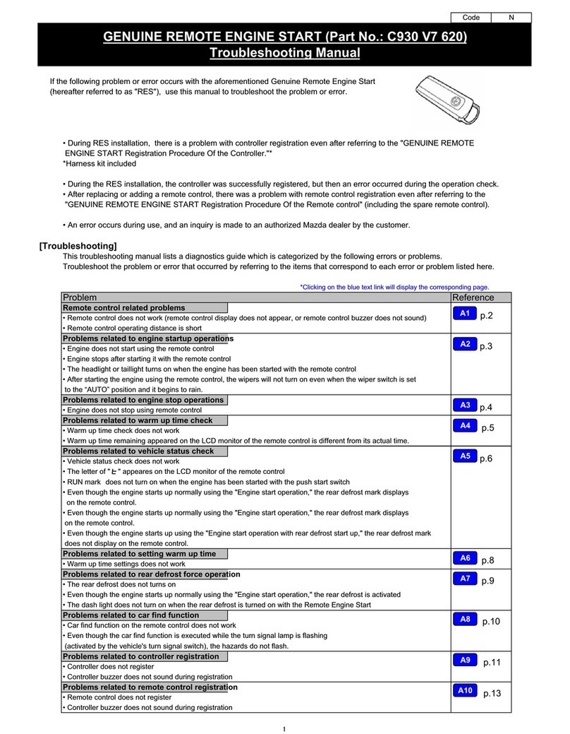 Mazda GENUINE C930 V7 620 troubleshooting manual