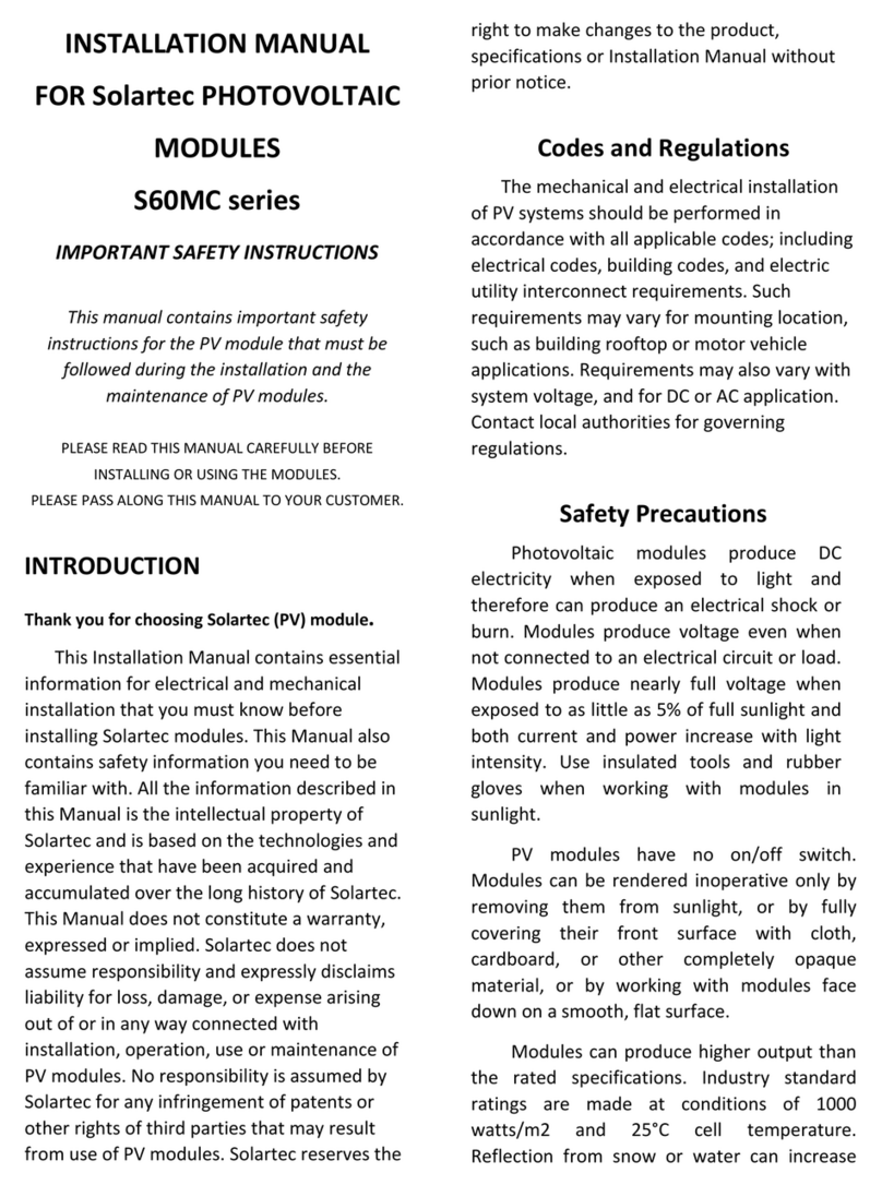 Solartec S60MC Series User manual