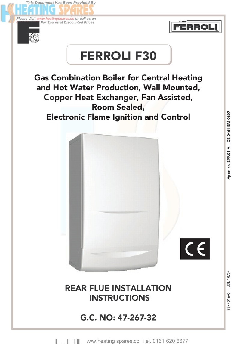 Ferroli FERELLAzip F 30 installation instructions Ferroli FERELLAzip F 30 installation instructions
