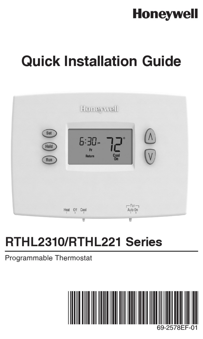 Honeywell RTHL221 series User manual