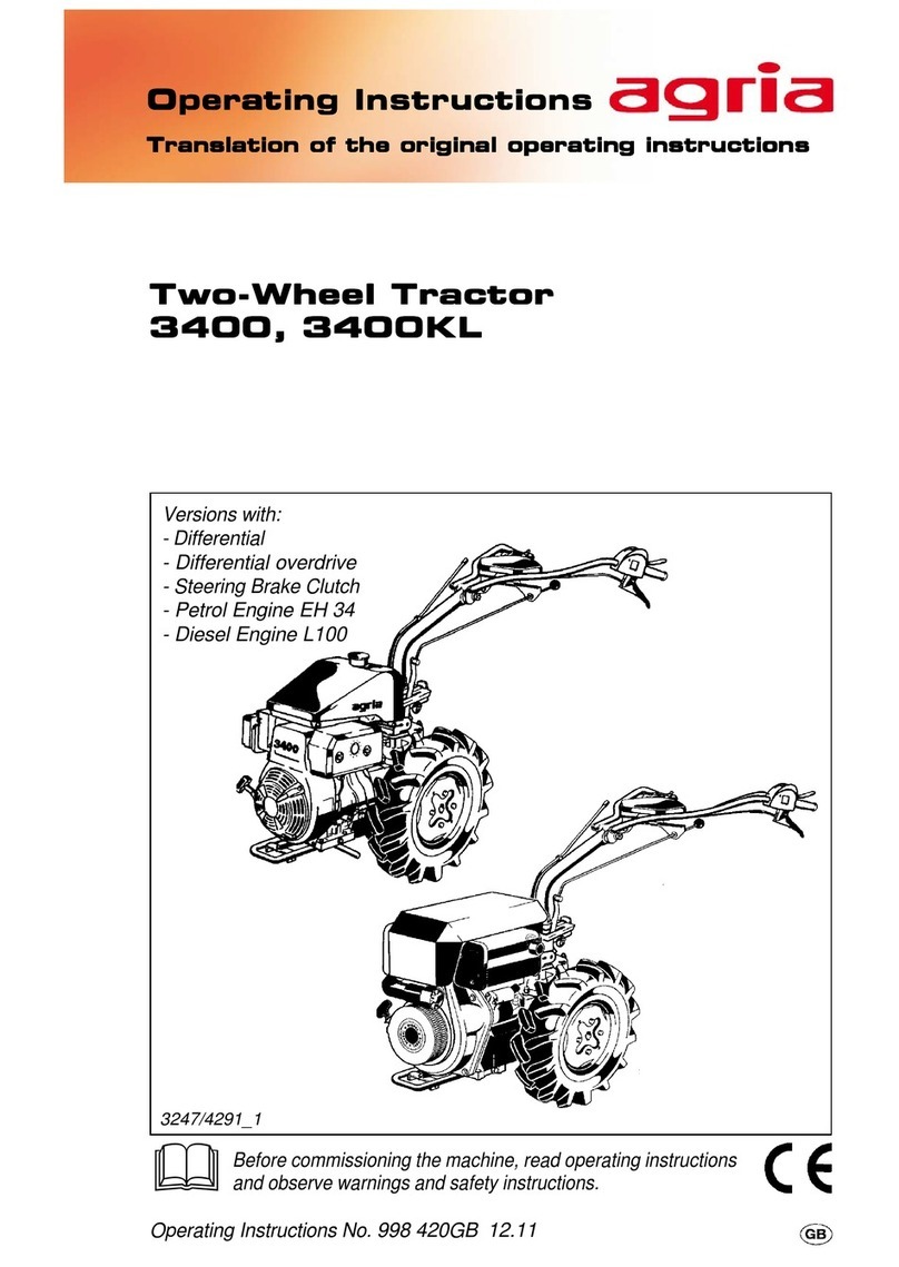 Agria 3400 operating instructions