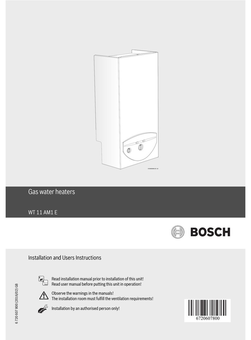 Bosch WT 11 AM1 E Installation and user instructions