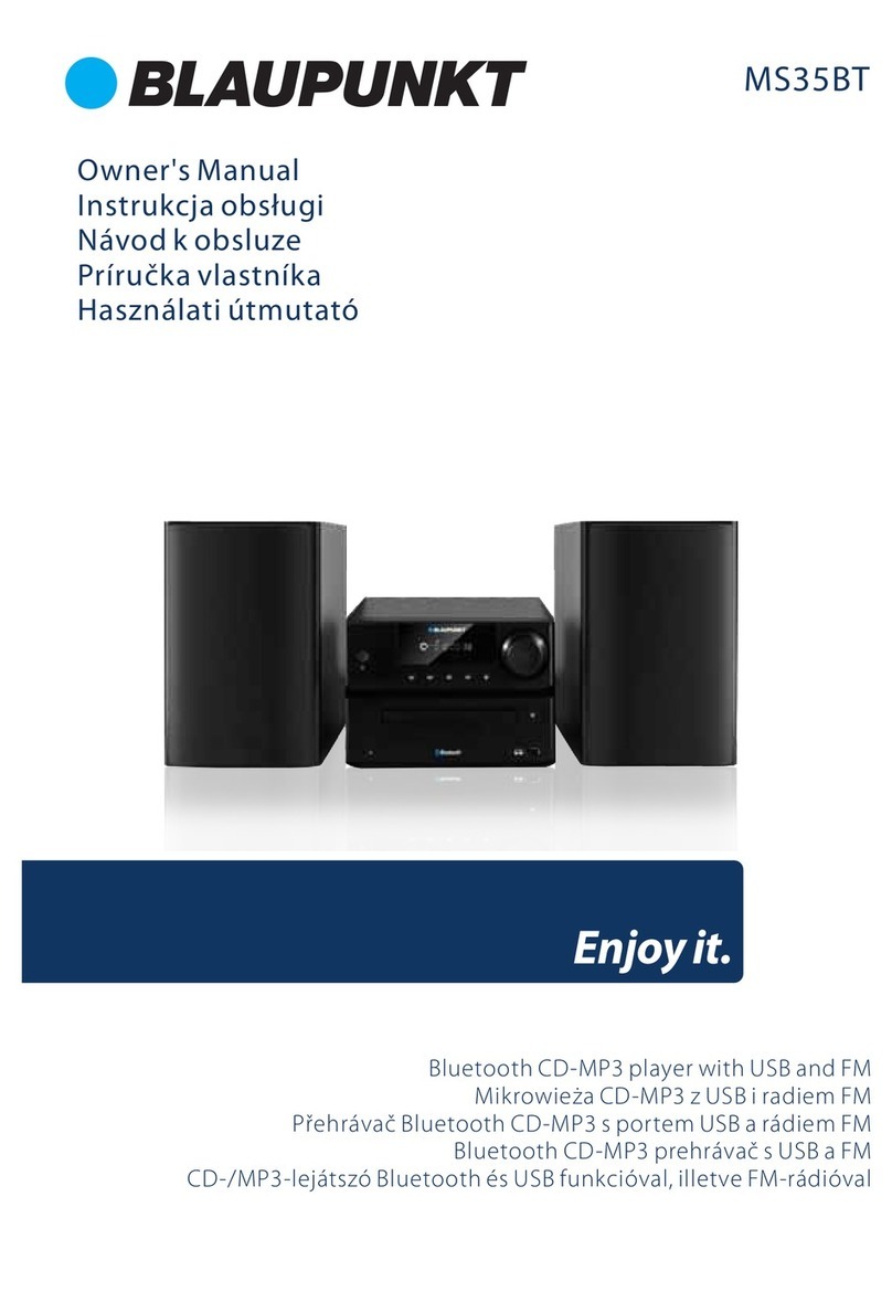 Blaupunkt MS35BT User manual Blaupunkt MS35BT User manual