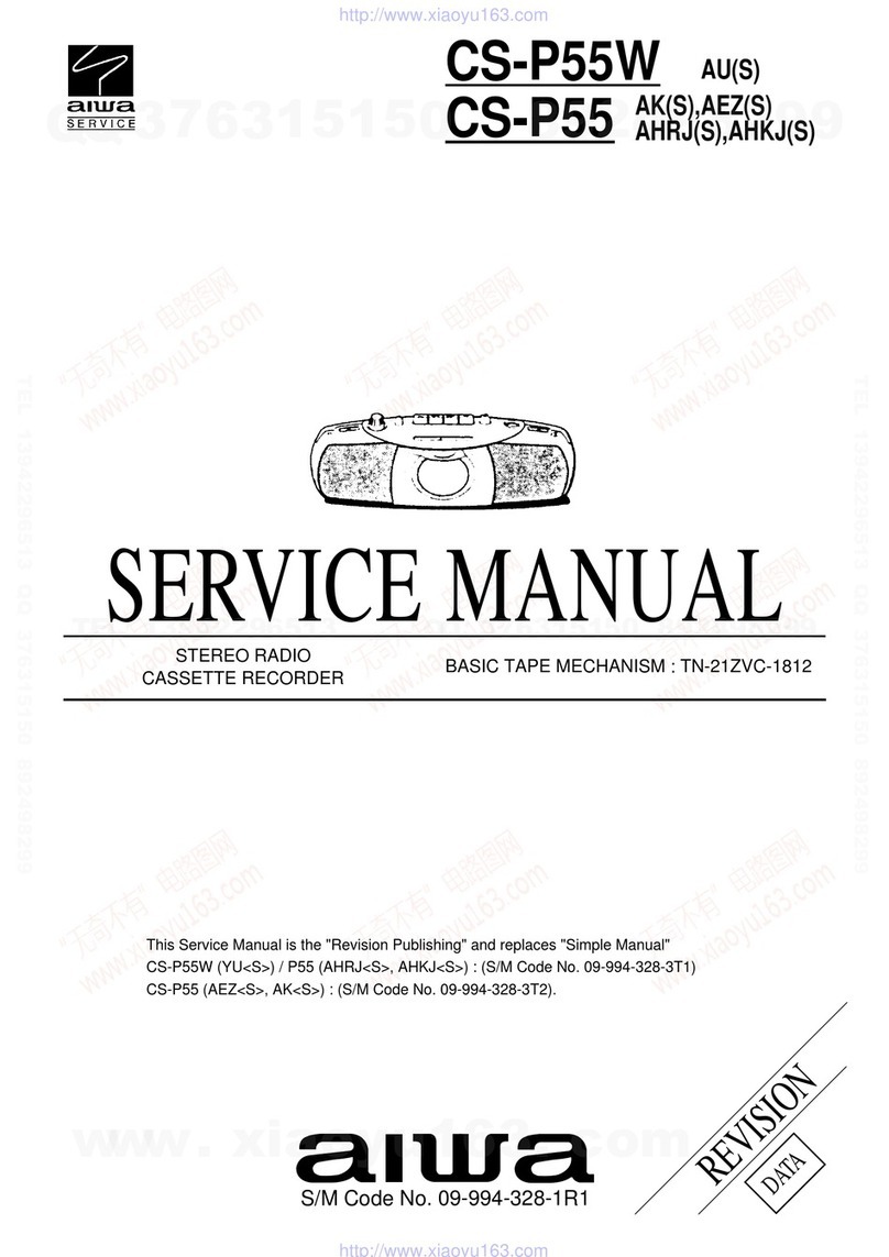 Aiwa CS-P55W User manual