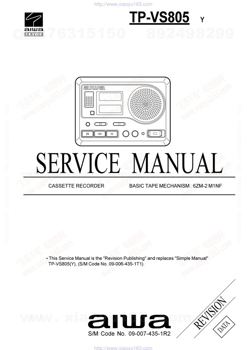 Aiwa TP-VS805 User manual