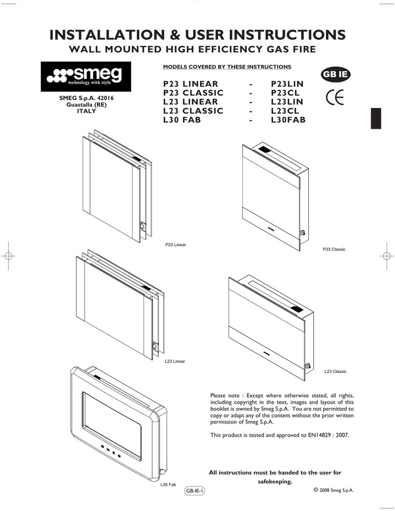 Smeg P23LIN Assembly Instructions