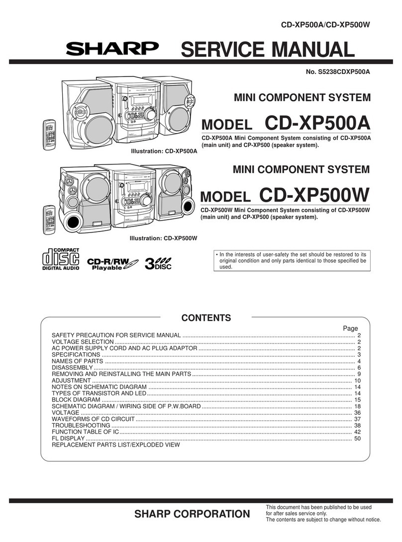 Sharp CD-XP500A User manual